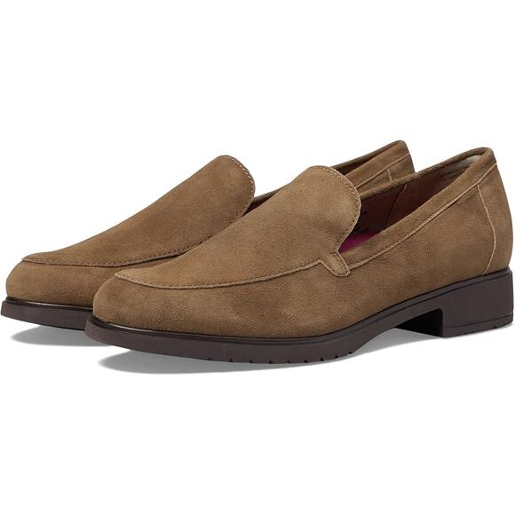 Munro Womens Giselle Loafers US 8.5 Narrow Fawn Tan Brown Suede NIB - Picture 1 of 13